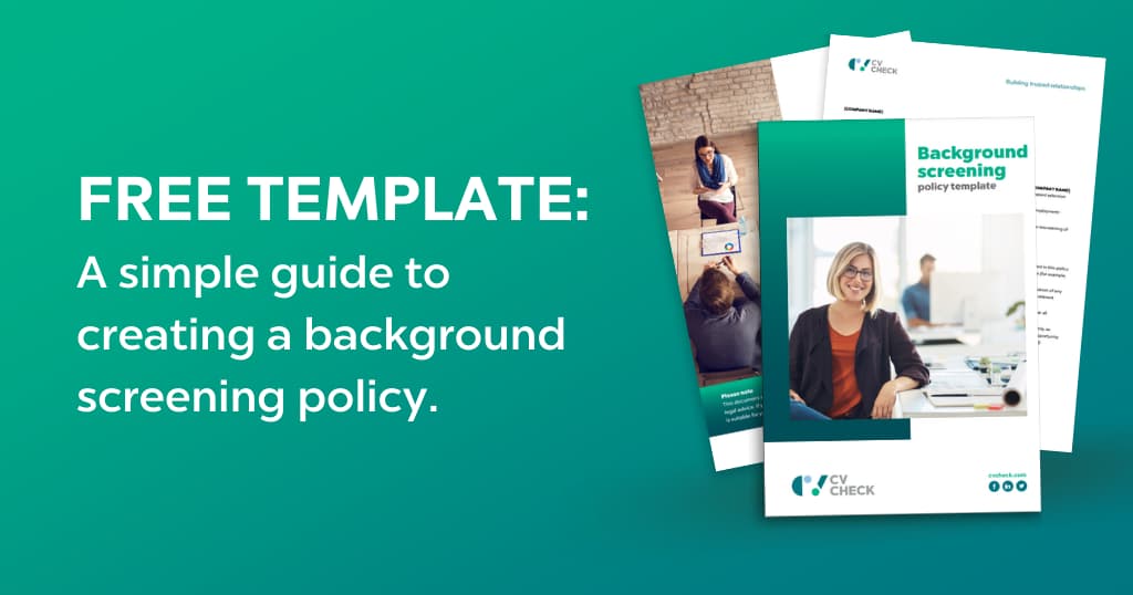 Free template: How to implement best practice for background checks -  Checkpoint